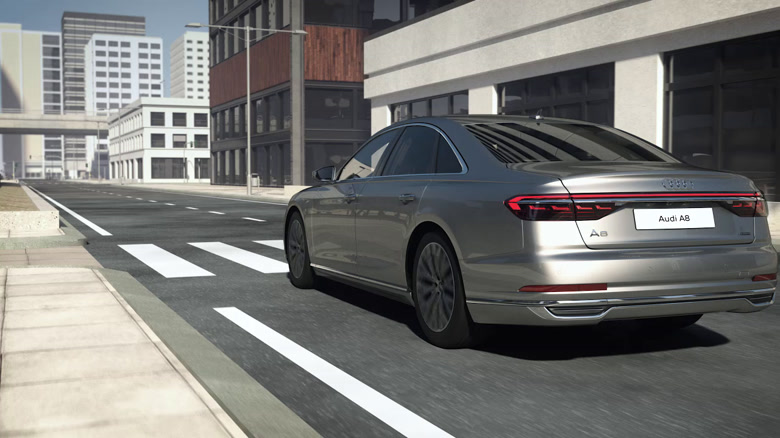 Audi A8 - Mild Hybrid Electric Vehicle (MHEV) with active suspension