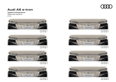 Audi A6 e-tron - Digitale Lichtsignaturen